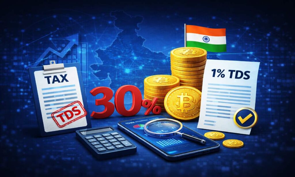 Crypto Tax in India: 30 Percent Tax, 1 Percent TDS and Reporting Requirements Explained